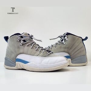 Size 8 - Nike Air Jordan 12 Retro High Wolf Grey University Blue 2016 130690-007